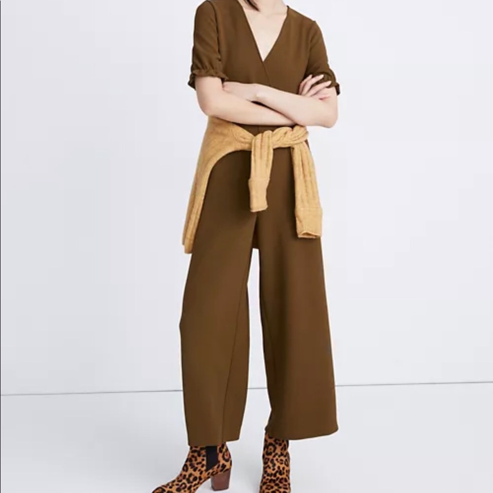 Crepe Crossover Jumpsuit from Madewell